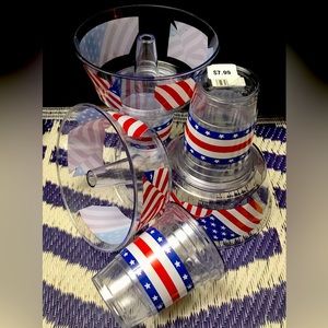 Grub Tubs Food & Drink Holder - Clear/Red/Blue/White, NEW!